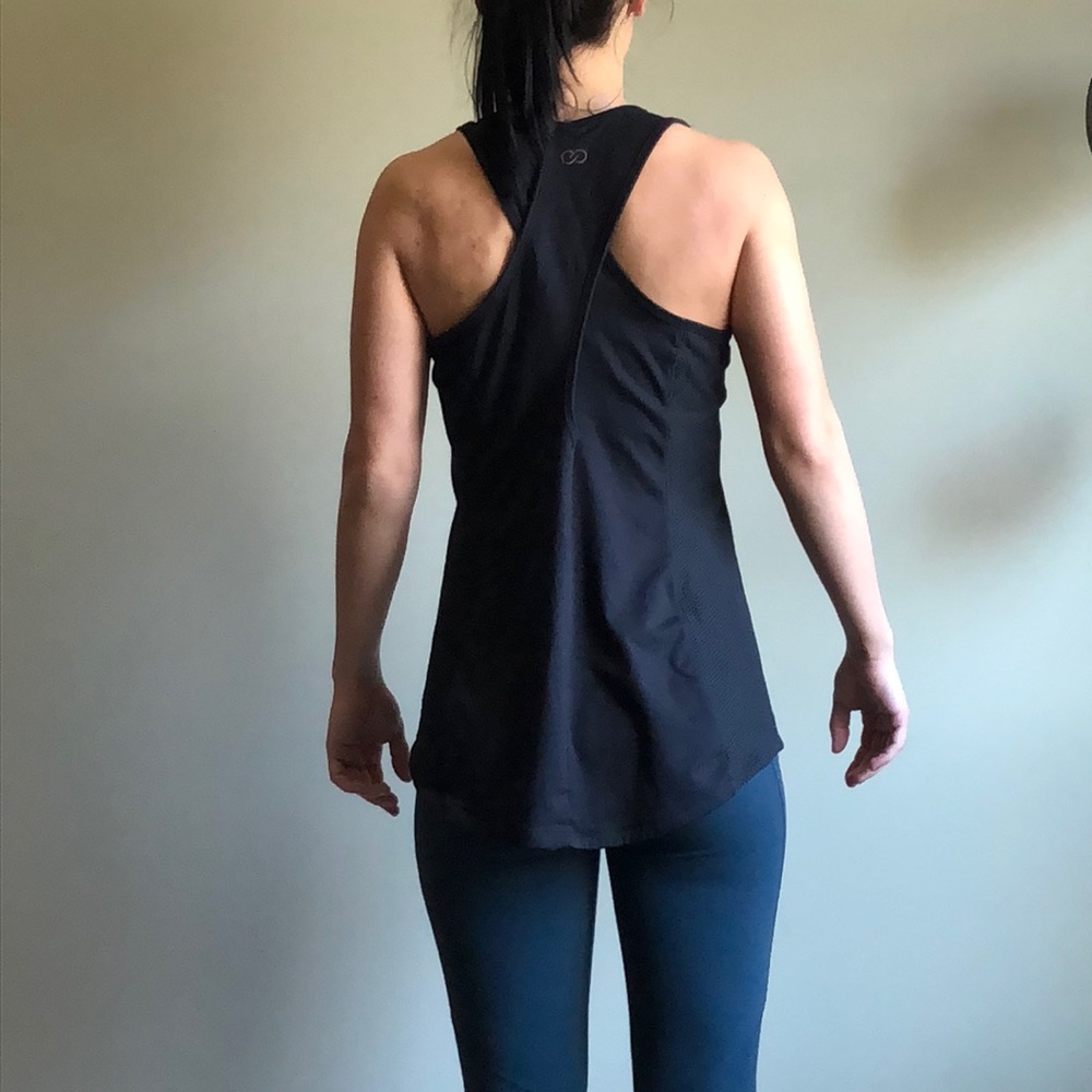 Calia Black Tank - Open Back